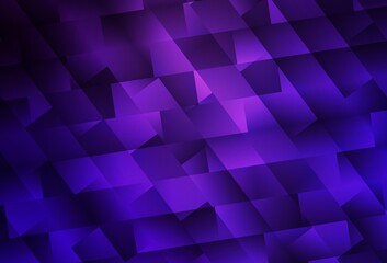 Dark Purple vector background in polygonal style.