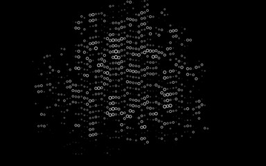 Light Silver, Gray vector backdrop with dots.