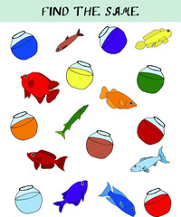 preschool education is the development of the game tropical fish