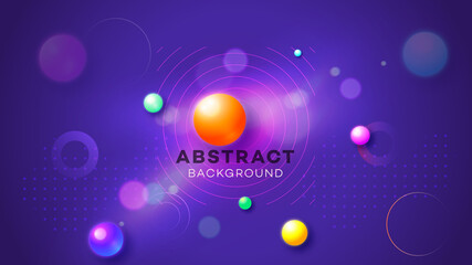 Modern abstract vector background. Abstract geometric liquid neon glow illustration