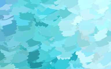 Light Green vector background with abstract shapes.