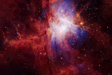 Beautiful colored galaxy in deep space. Elements of this image were furnished by NASA.