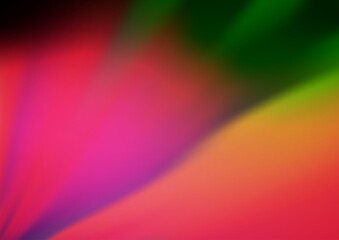 Dark Pink, Green vector bokeh template. Colorful abstract illustration with gradient. The template can be used for your brand book.