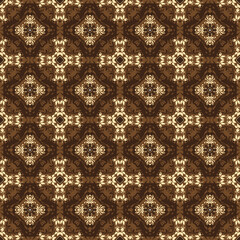 Modern circle motifs on Solo batik with good dark brown color design.