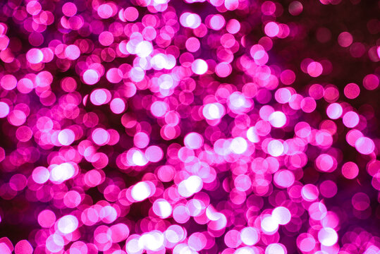 Pink bokeh background. wallpaper for banner social media advertising. romantic style. Valentines and women's day concept.