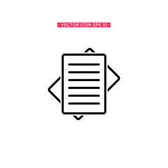Paper Icon Vector Illustration