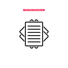 Paper Icon Vector Illustration