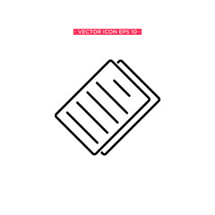 Paper Icon Vector Illustration