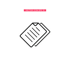 Paper Icon Vector Illustration