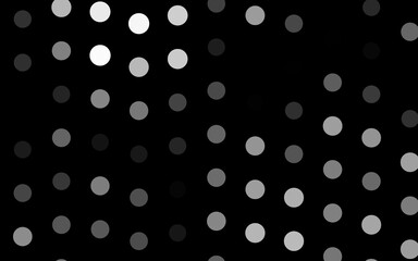 Dark Silver, Gray vector template with circles.