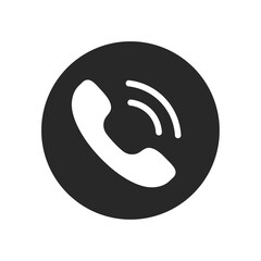 Contact icon. Mobile phone icon making a loud sound 24 hours a day Service concept Anytime