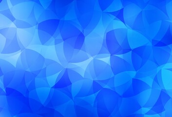 Light BLUE vector triangle mosaic texture.