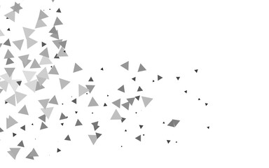 Light Silver, Gray vector backdrop with lines, triangles.
