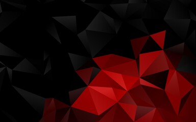 Fototapeta premium Light Red vector triangle mosaic template.