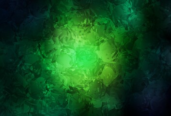 Dark Green vector elegant template with roses, flowers.