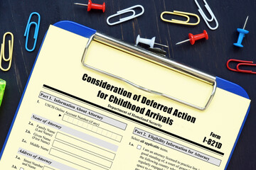 Form I-821D Consideration of Deferred Action for Childhood Arrivals