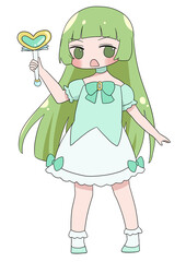 魔法少女　緑　真剣
