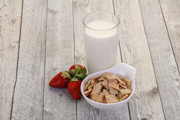 Wheat flakes for breakfast