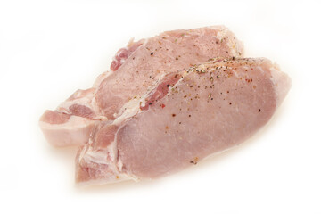 Raw pork meat steak for grill