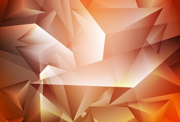 Light Red vector texture with triangular style.