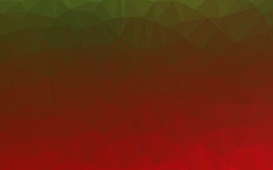 Light Green, Red vector blurry triangle pattern.