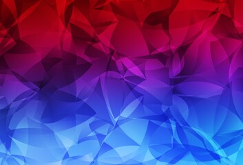 Light Blue, Red vector low poly background.