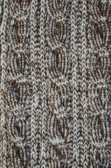 colored knitted warm wool texture or background close-up