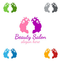 Salon Fashion Logo for Beauty Hairstylist, Cosmetics, or Boutique