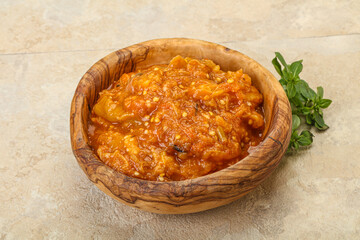 Caucasian cuisine - Mangal salad with vegetables