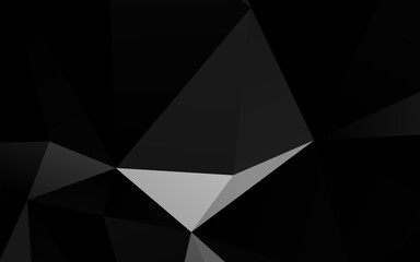Obraz premium Dark Silver, Gray vector polygon abstract backdrop.