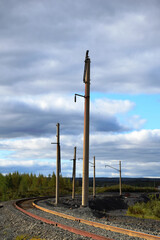 railroad tracks in the countryside