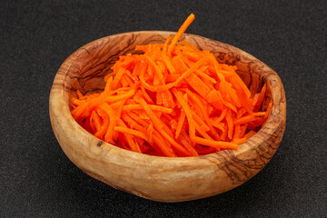 Korean carrot in the bowl