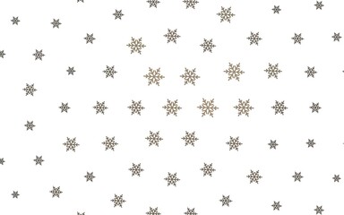Light Gray vector background with xmas snowflakes, stars.