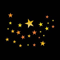 sparkling star golden background