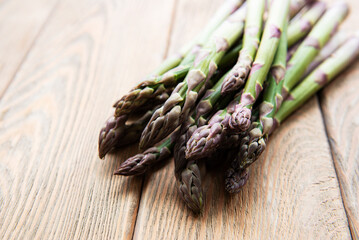 Fresh green asparagus