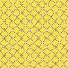 Fototapeta premium Optical seamless pattern with 2021 colors (Ultimate Gray + Illuminating). Trend background for your design. Hand draw, stock illustration.