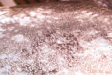 Water rain drops blue Vintage on glass wall on car rain drops on clear window or rain droplets on glass Of Raindrops Or Vapor Trough Window Glass Water droplets blue and Rain droplets
