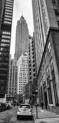 NEW YORK CITY - JUNE 2013: Exterior view of Manhattan skyscrapers
