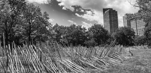 City park in Manhattan, New York City