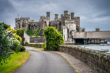 Fototapeta na wymiar Conwy Castle in Wales, UK