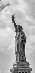 Fototapeta na wymiar Majestic view of Statue of Liberty in New York City