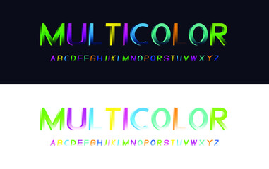 Modern gradient alphabet fonts. Typography for a poster, banner. Vector element or template A to Z