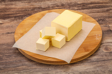 Dairy natural yellow butter piece