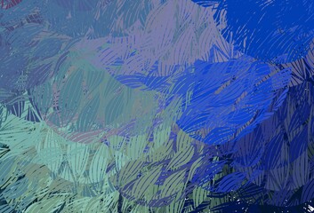 Light BLUE vector background with abstract shapes.