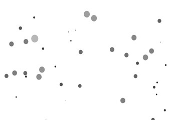 Light Silver, Gray vector texture with disks.