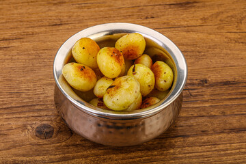 Roasted baby potato in the bowl