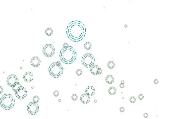 Light Blue, Green vector layout with circle shapes.