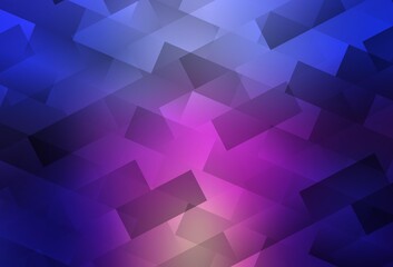 Fototapeta premium Light Blue, Red vector background with rectangles.