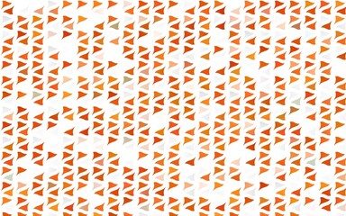 Light Orange vector backdrop with lines, triangles. Beautiful illustration with triangles in nature style. Template for wallpapers.
