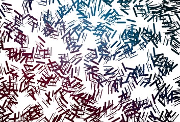 Dark pink, blue vector background with straight lines.